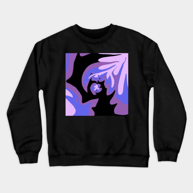 Purple and black IV Crewneck Sweatshirt by TiiaVissak